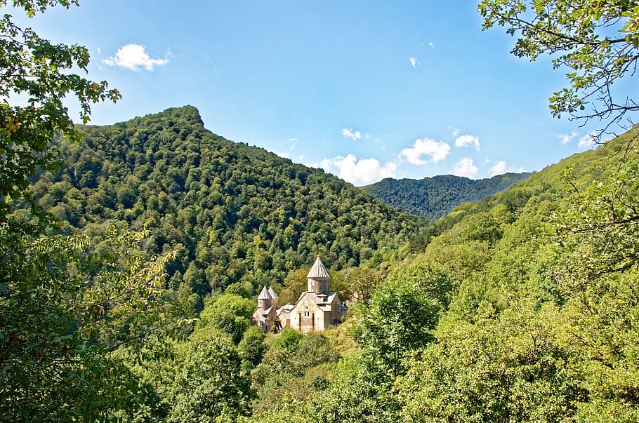 armênia, paisagem, mosteiro de haghartsin, mosteiro, igreja, arquitetura, histórico, religião, cáucaso, plantar