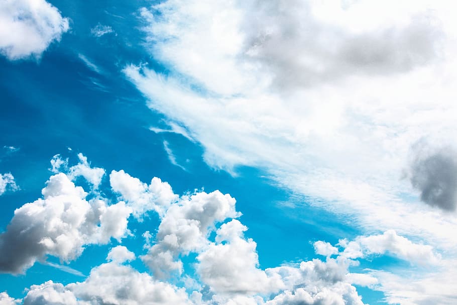 azul, céu, branco, nuvens, natureza, nuvem, nuvem - céu, cloudscape, beleza natural, paisagens - natureza