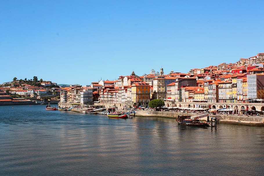 porto, oporto, Portugal, Portugis, sungai, Arsitektur, perjalanan, bersejarah, Pemandangan kota, douro