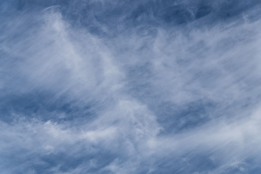 nuvens, branco, azul, fofo, delicado, clima, padrão, céu, fundo, textura