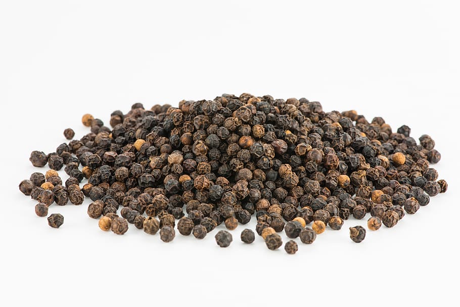 peppercorns, pepper, spices, cook, season, food, kitchen, spice, grains, ingredients