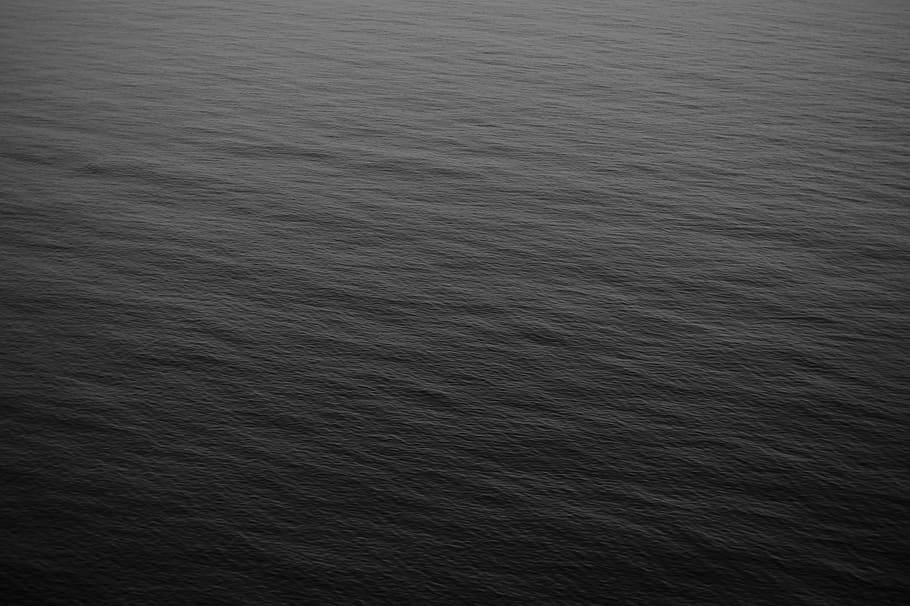 oceano, cinza, fundo, preto, preto e branco, mar, água, fundos, metal escovado, texturizado