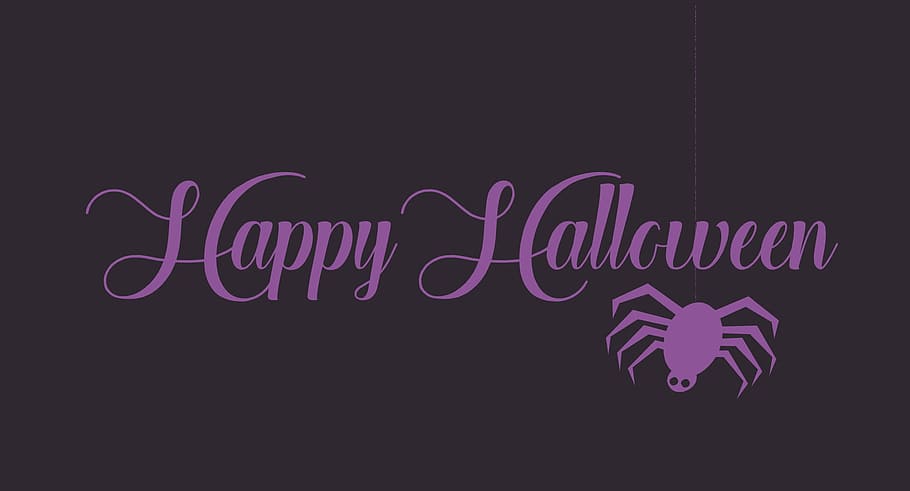 halloween, happy, text, background, holiday, spider, communication, western script, single word, black background
