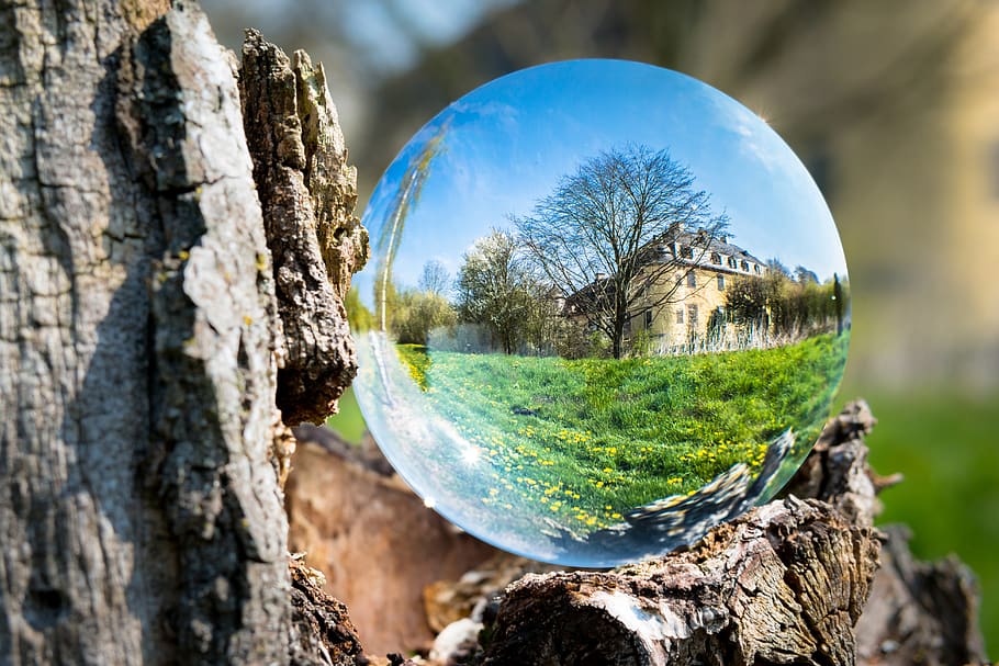 glass ball, castle, ball, property, possession, building, noble, historically, focus, spring