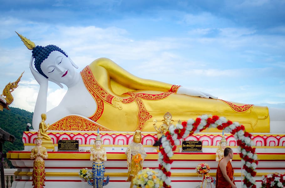 Estatua de Buda, Doi, Templo de Kham, Chiang Mai, Tailandia, Buda, religión, budismo, Asia, estatua