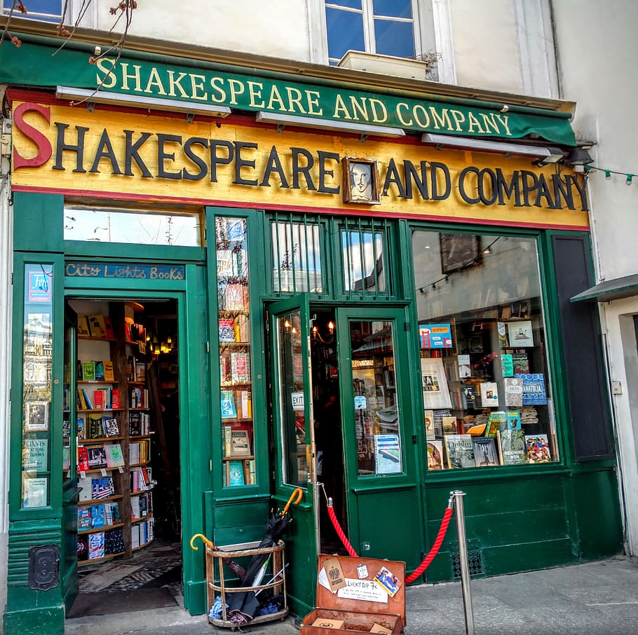 shakespeare and company, paris, books, bookstore, bookshop, reading, literature, business, international, knowledge