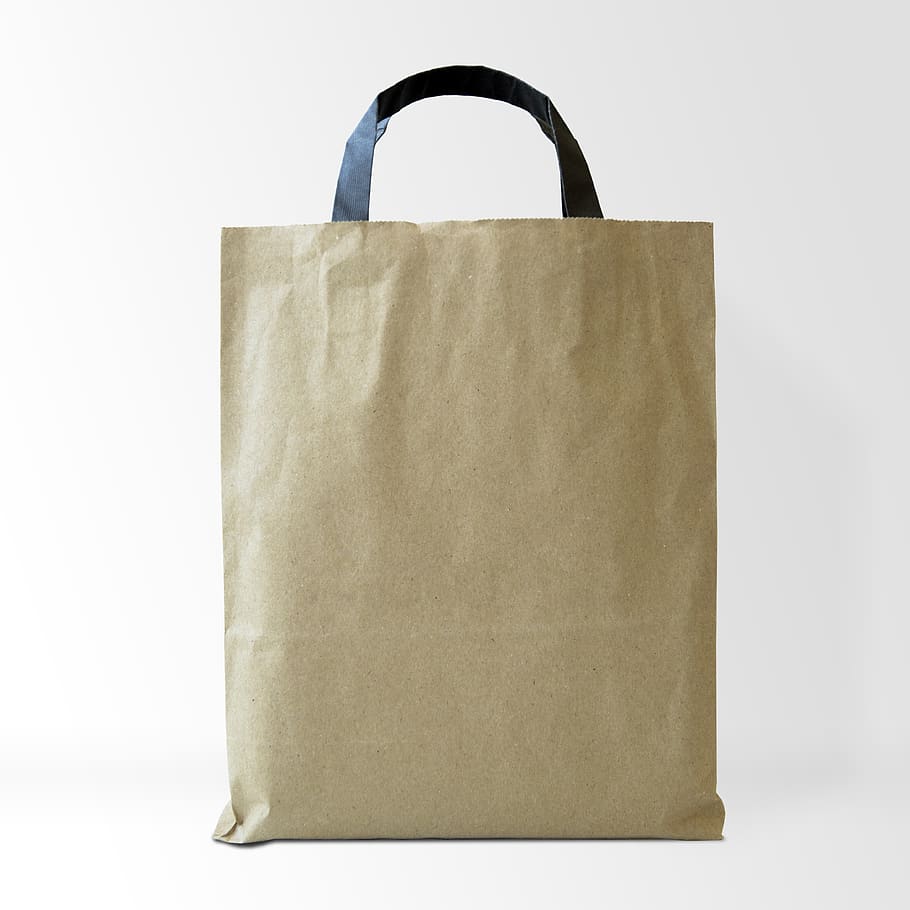 bag, kraft paper, paper, blank, kraft, container, brown, design, space, paperbag