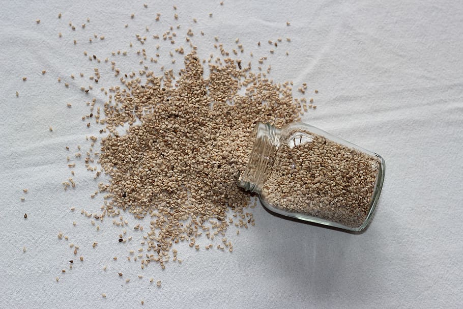 seeds, flax seed, healthy, sesame, cereals, grain, linen, food, nutrition, food and drink