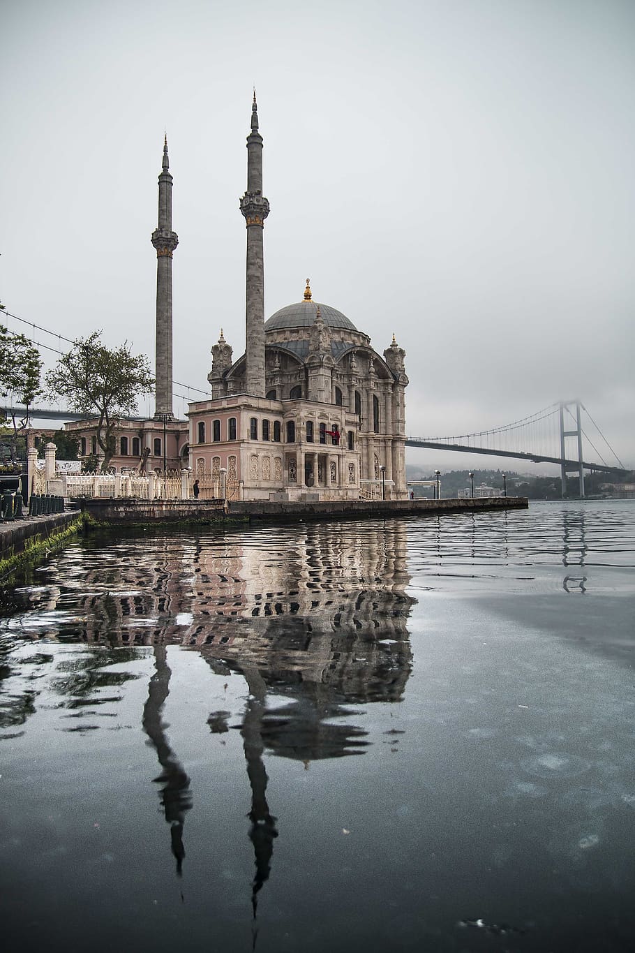 istanbul, ortakoy, ortaköy mosque, throat, beşiktaş, bosphorus, minaret, cami, date, ottoman
