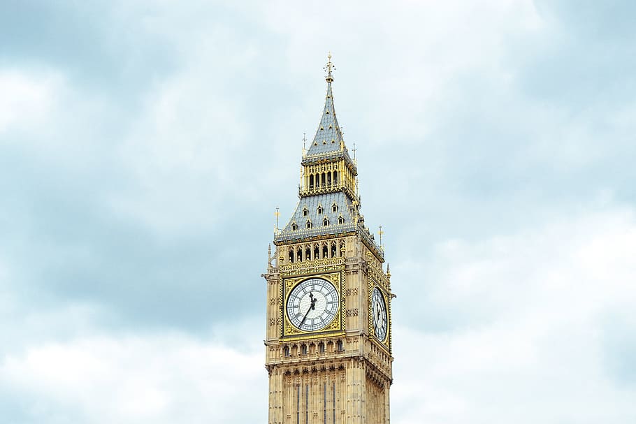 arsitektur, bangunan, menara, big ben, istana, westminster, uk, london, jam, jam tangan