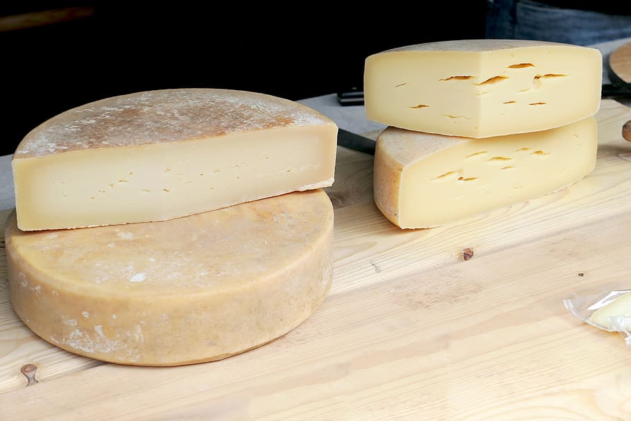 queso, producto lácteo, pan de queso, queso duro, delicioso, comer, puesto en el mercado, leche, gouda, pan