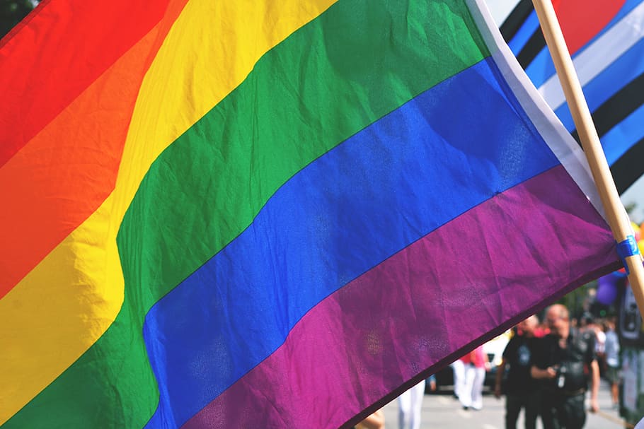 bandera, gay, orgullo, varios, azul, color, dom, verde, lGBT, marzo
