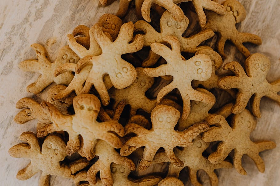 octopus cookies, animal, sweet, candy, gingerbread, cookies, delicious, octopus, bakkery, food