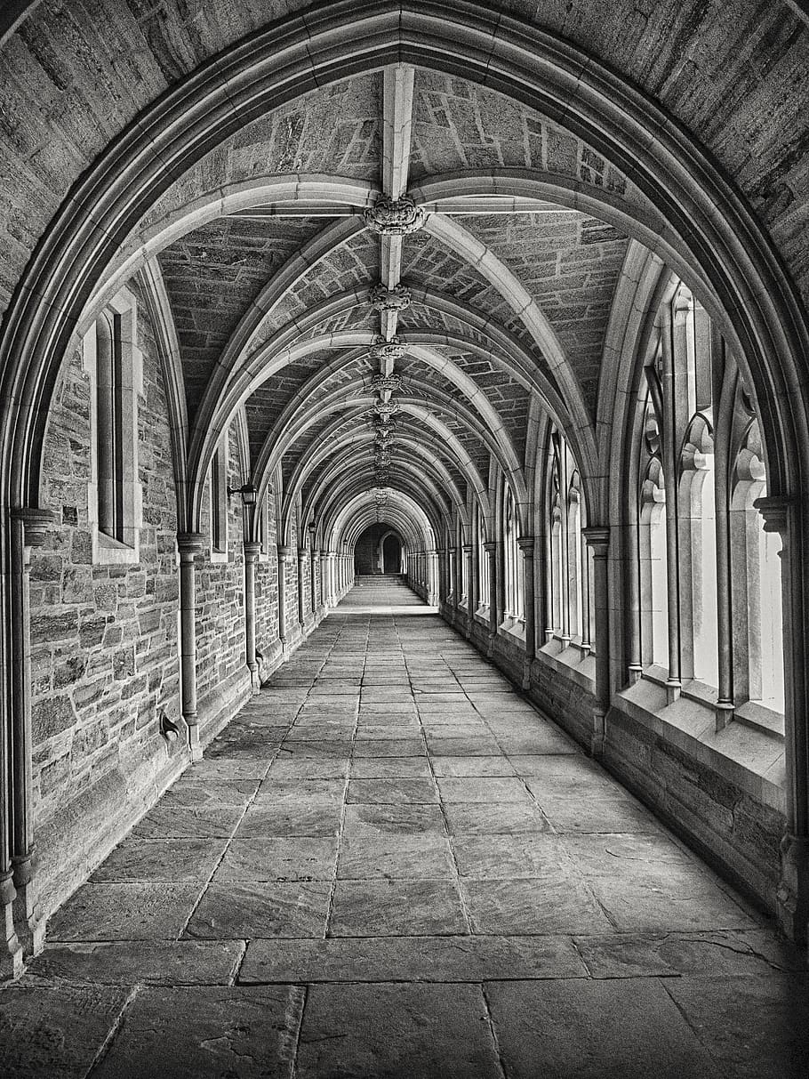 cross-coat, cloister, architecture, religious, christianity, monastery, old, historic, traditional, arched