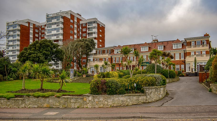 buildings, hotel, architecture, city, urban, road, bournemouth, england, uk, tourism