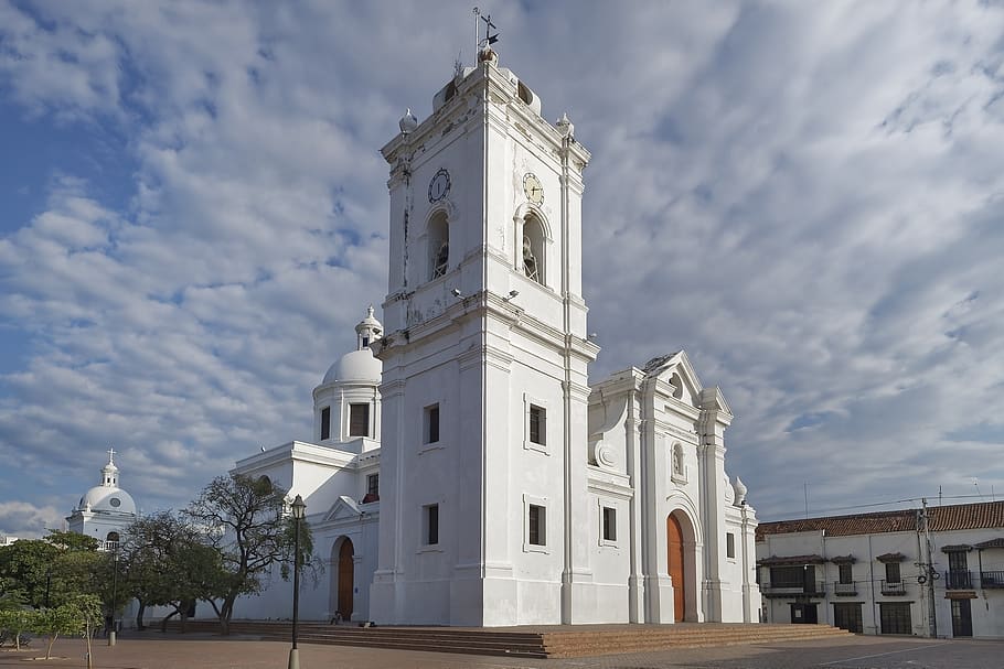 colombia, santa marta, catedral de santa marta, iglesia, viajes, edificio, espacio, arquitectura, estilo colonial, históricamente
