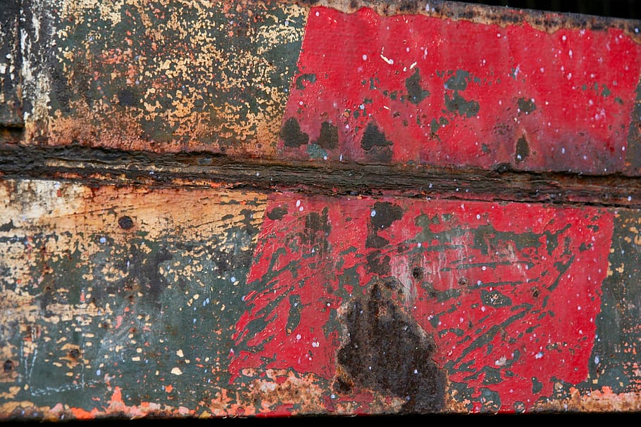 óxido, textura, estructura, superficie, rojo, metal, degradado, texturado, fotograma completo, antiguo
