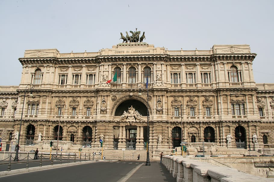 corte suprema di cassazione, верховный суд, рим, италия, архитектура, исторически, здание, достопримечательности, туризм, Экстерьер здания