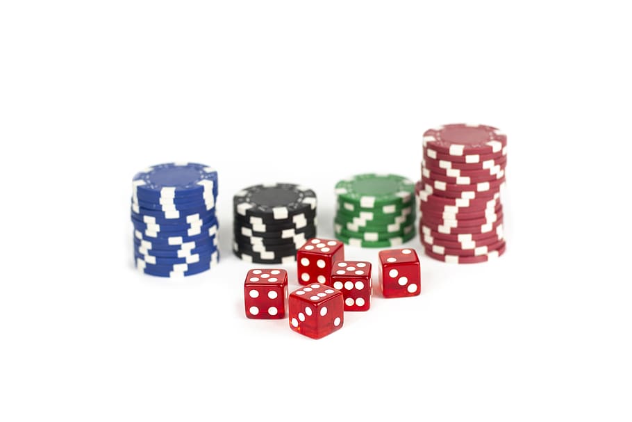 chips, casino, luck, red, cube, play, risk, gambling, profit, chance - Pxfuel