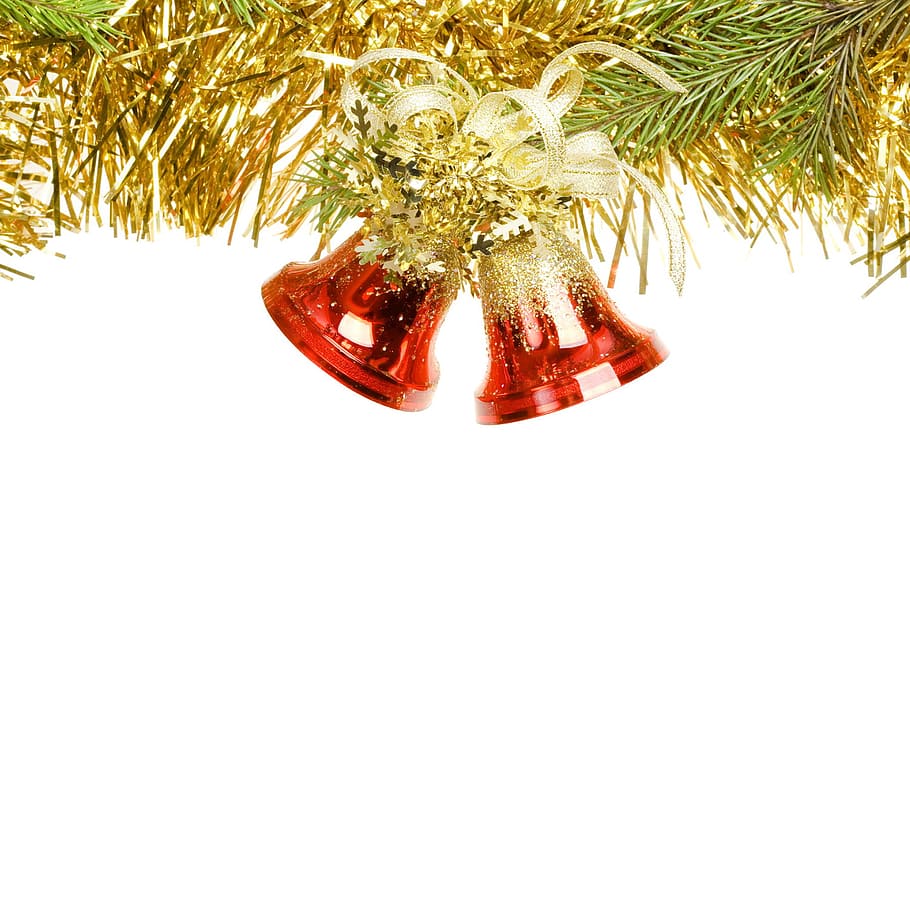 latar belakang, bel, cerah, perayaan, natal, pohon-natal, close-up, warna, kerucut, dekorasi