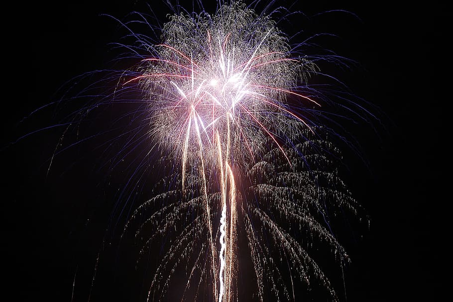 firework, celebrate, celebration, light, urban, newyear, background, colorful, display, event