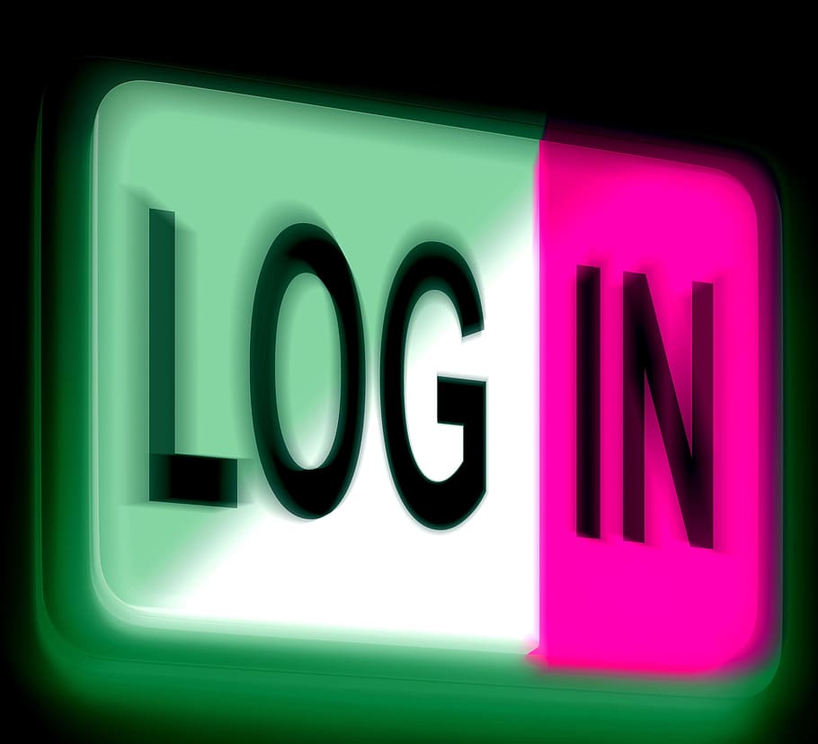 registro, sinal de login, mostrando, on-line, botão, entrar, fazer login, senha, registrar, segurança