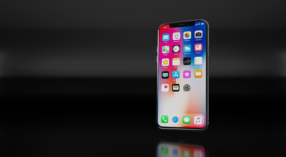 iphone, x, iphone x, apple, mobile, smartphone, technology, phone, 3d, cellular