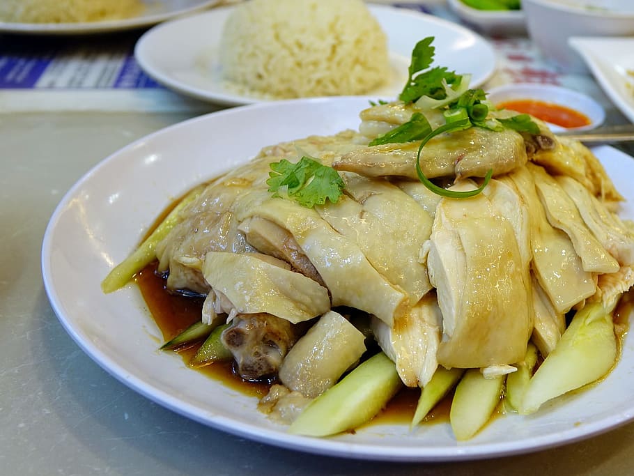 rice, chicken, food, fresh, dish, restaurant, cuisine, food and drink, ready-to-eat, plate