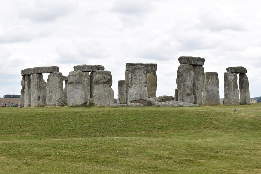 stonehenge, rock, inggris, batu, reruntuhan, tengara, situs budaya, secara historis, rumput, perjalanan