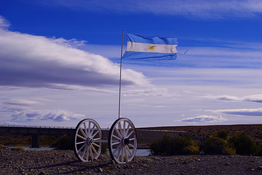 argentina, calafate, patagonia, alam, lanskap, langit, awan - langit, roda, tanah, transportasi