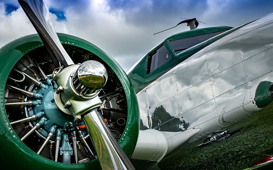 aviation, vintage, plane, fly, aircraft, propeller, classic, planes, twin, mode of transportation