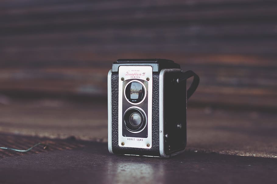 Kodak, kamera, fotografi, vintage, oldschool, benda, teknologi, kamera - peralatan fotografi, objek tunggal, gaya retro