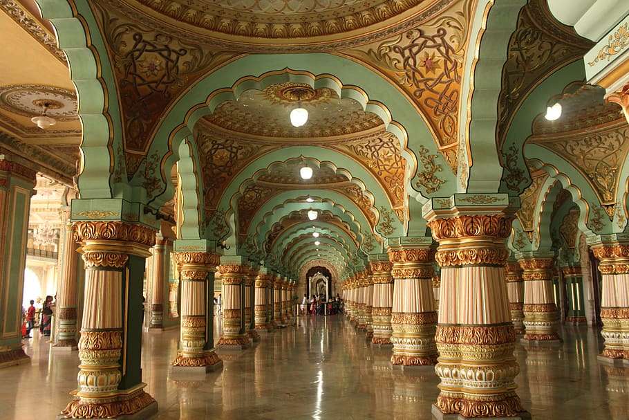 palácio, índia, arquitetura, velho, famoso, antiga, marco, turismo, património, monumento