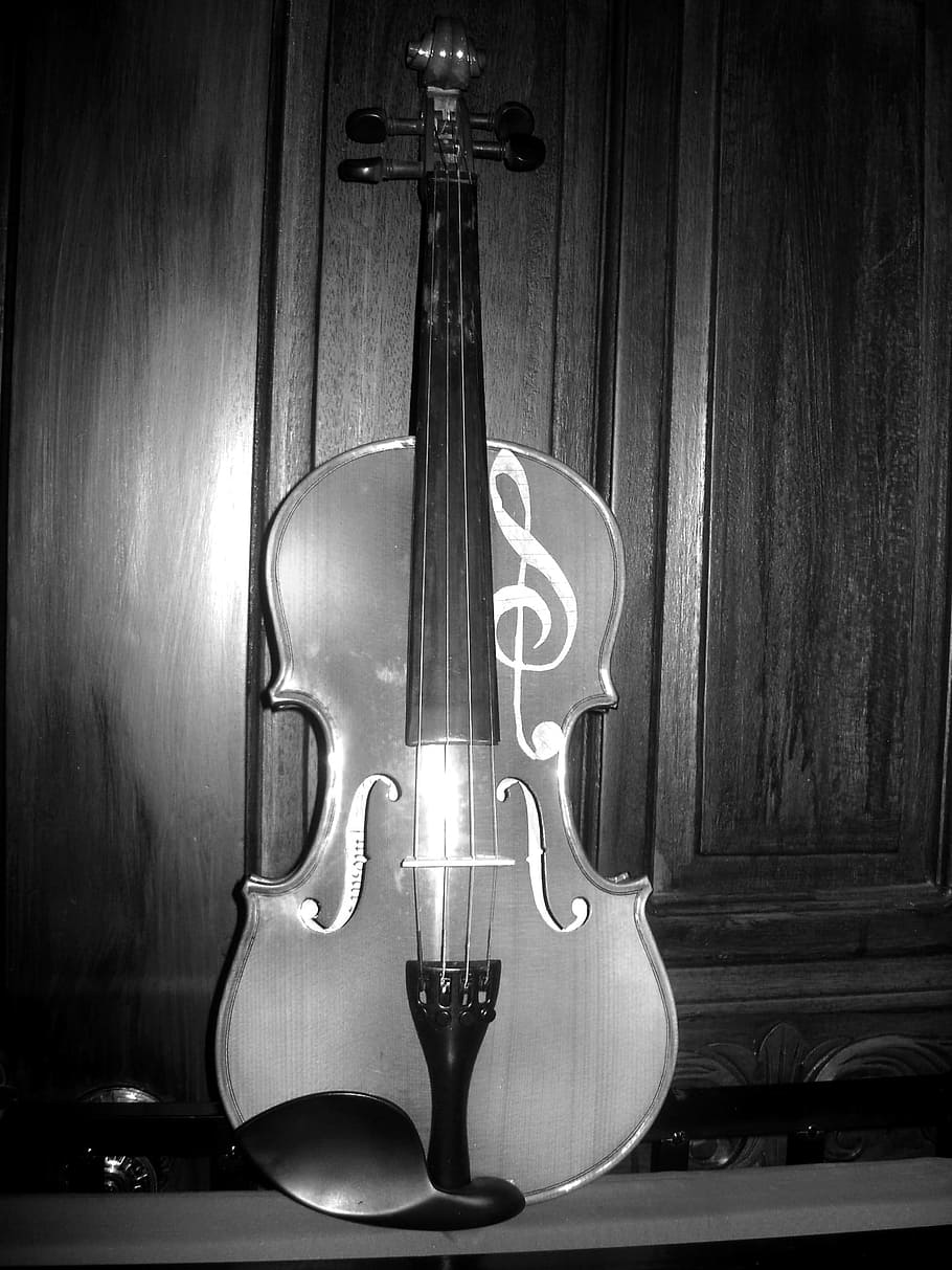 black and white, white, photography, guitar, acoustic guitar, black, monochrome, musical instrument, violin, cello