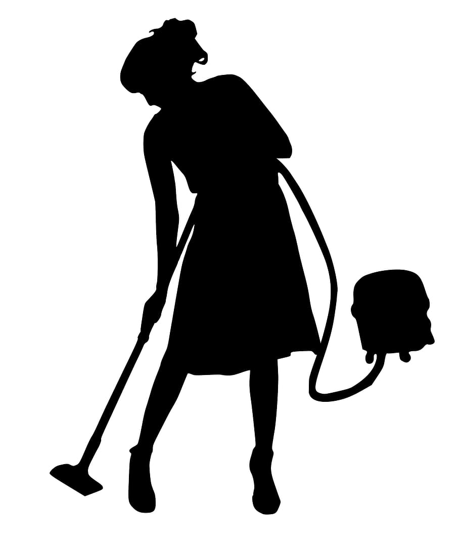 silhouette, woman cleaning, vacuum., clean, cleaner, cleaning, service, maid, vacuum, woman