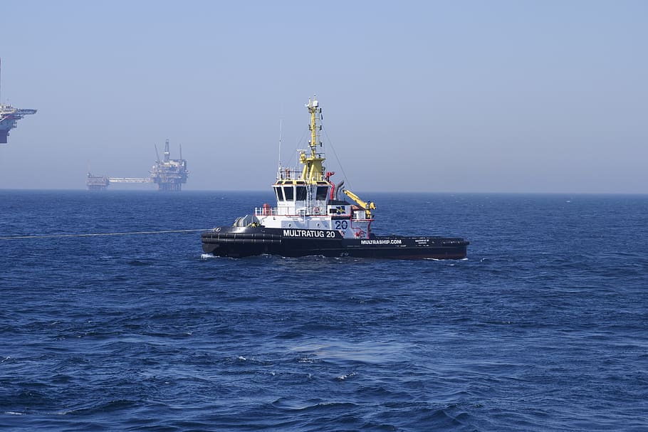 tug, shipping, ship, north sea, towage, sea, water, oil industry, industry, fuel and power generation