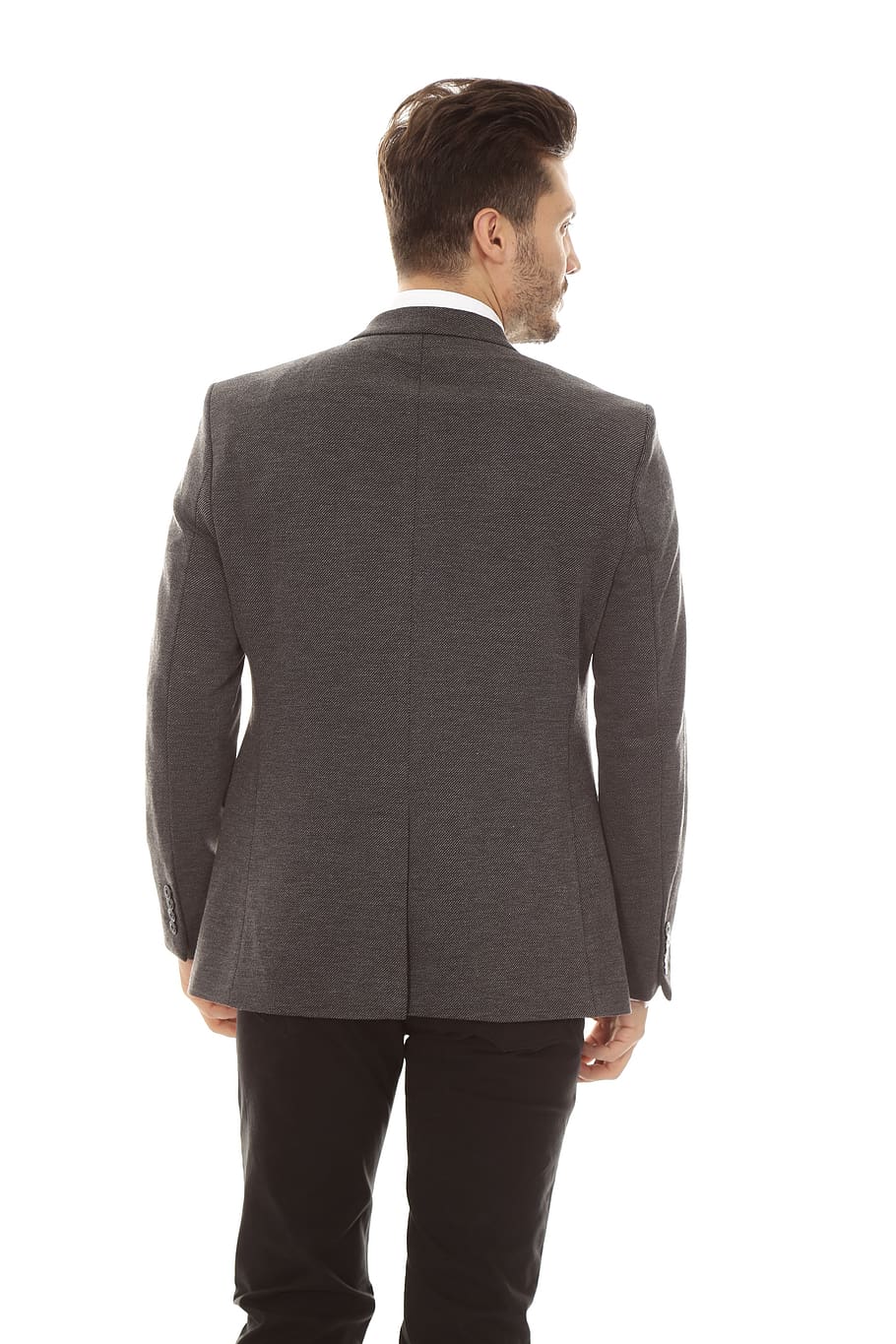 jacket, male, rear, back, pose, model, man, people, person, fashion
