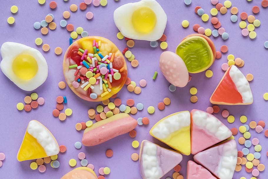 background, bonbon, burger, burger candy, cake, candy, celebration, chewing, chewy, childhood