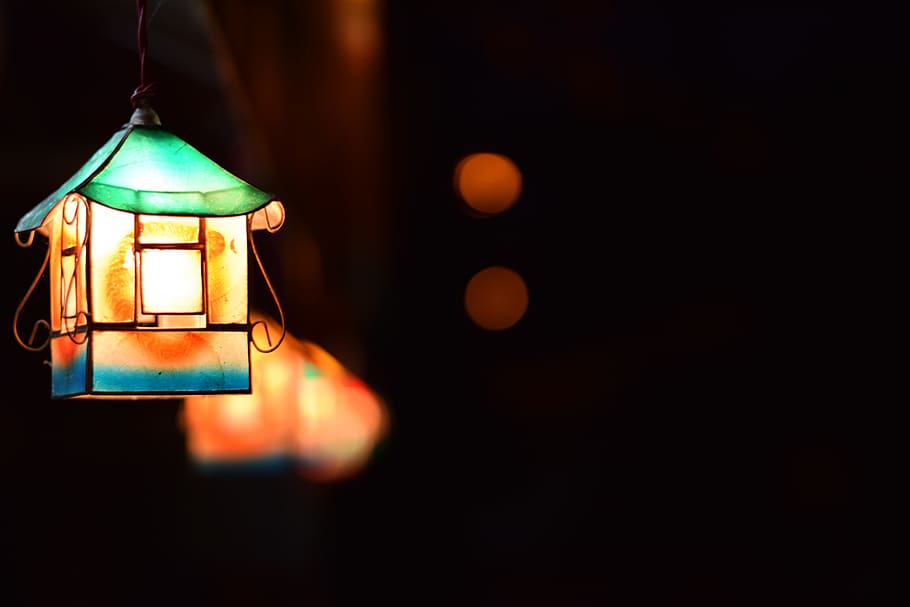lantern, light, illuminated, bright, dark, lamp, luminescence, lighting equipment, technology, electricity