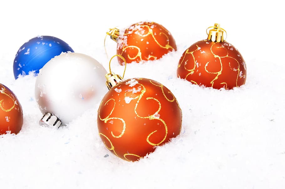 ball, snow, shine, isolated, wallpaper, decoration, fun, white, ornament, new