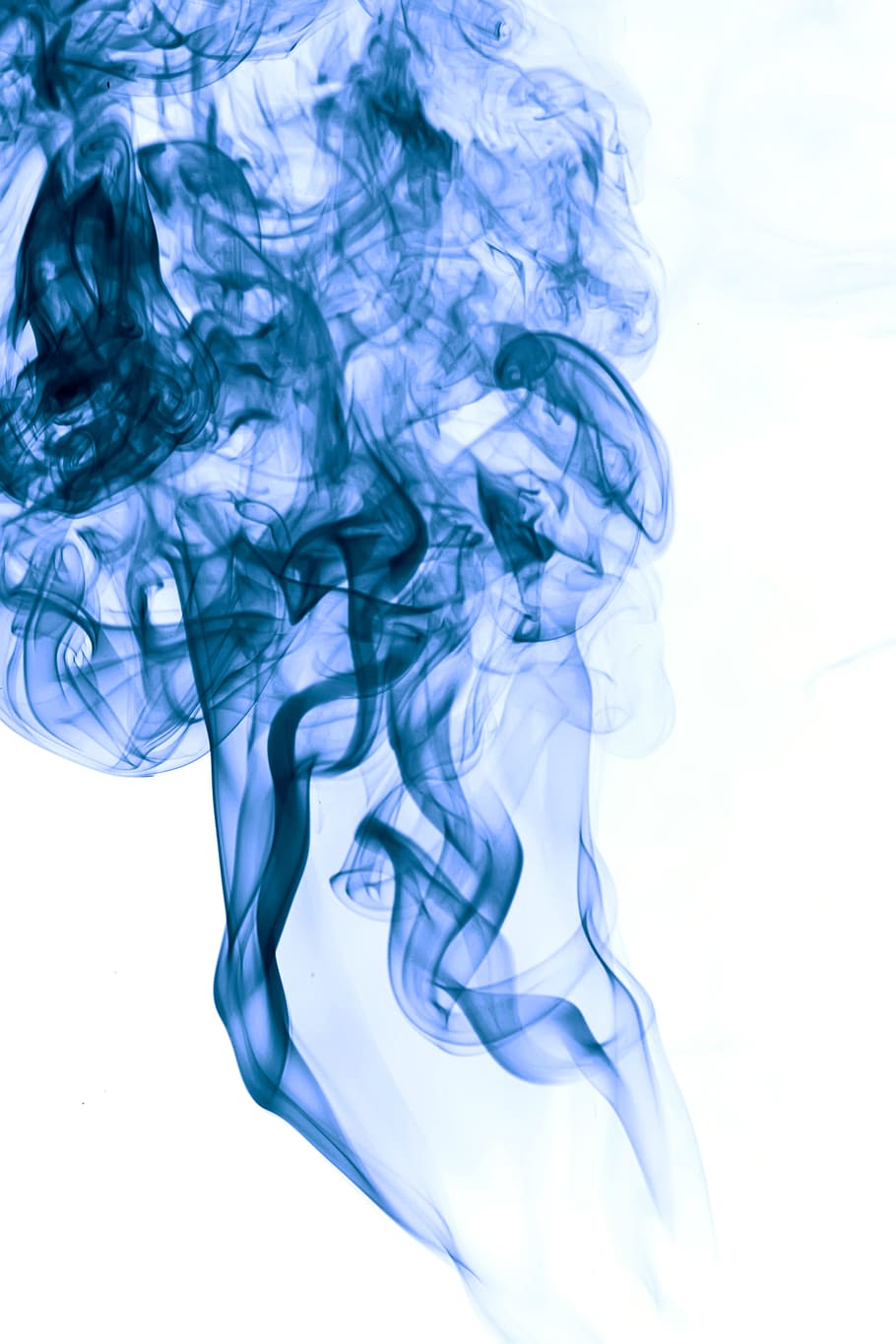 resumo, aromaterapia, plano de fundo, cor, cheiro, fumaça, movimento, tiro do estúdio, fumaça - estrutura física, azul