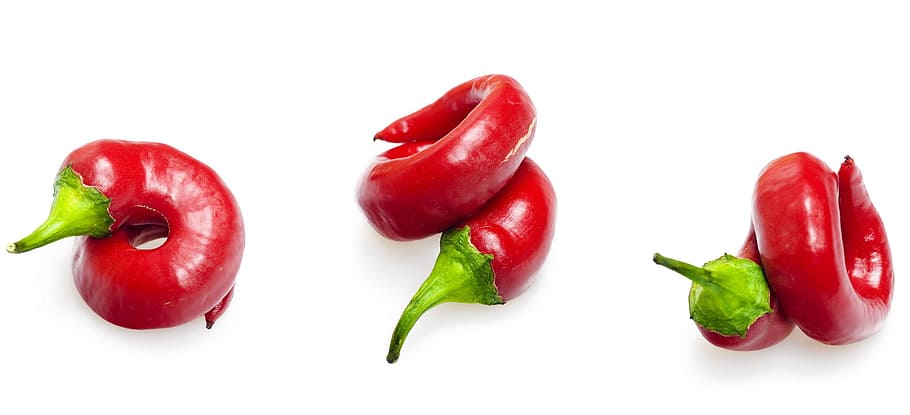pepper, hot, green, red, closeup, vegetarian, ripe, paprika, natural, spice