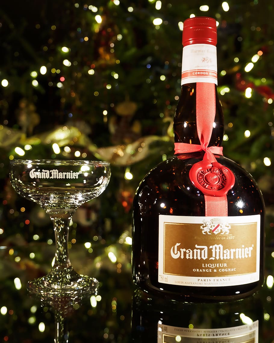 grand, marnier, glass, bottle, pouring, drink, congnac, alcohol, alcohol bottle, alcoholic drink