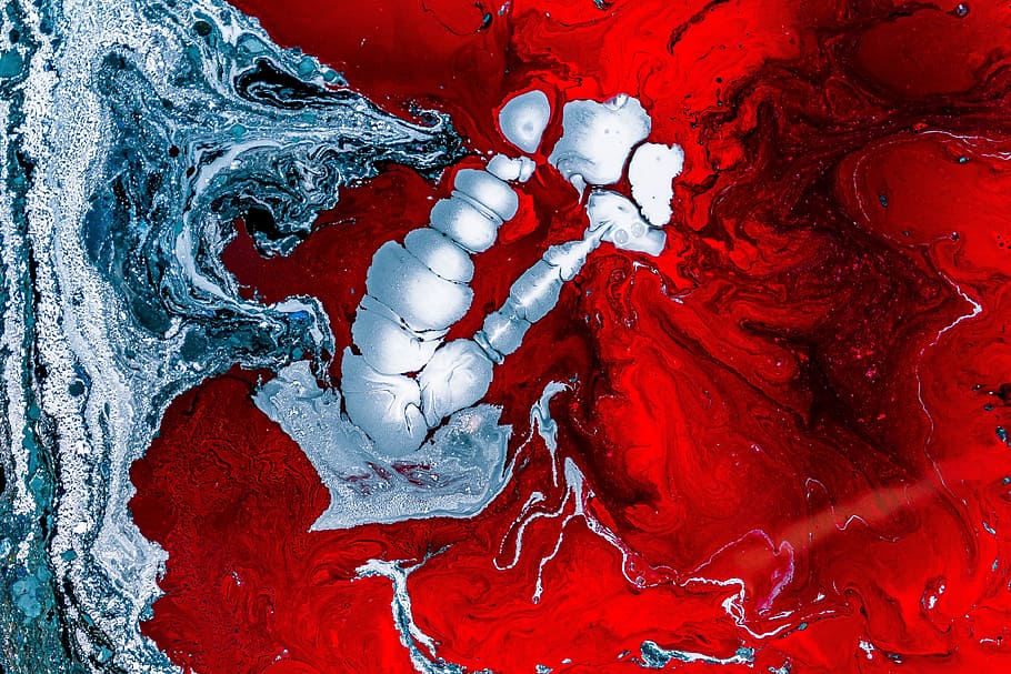 water, art, color, red, artist, abstract, ink, paint, close-up, full frame