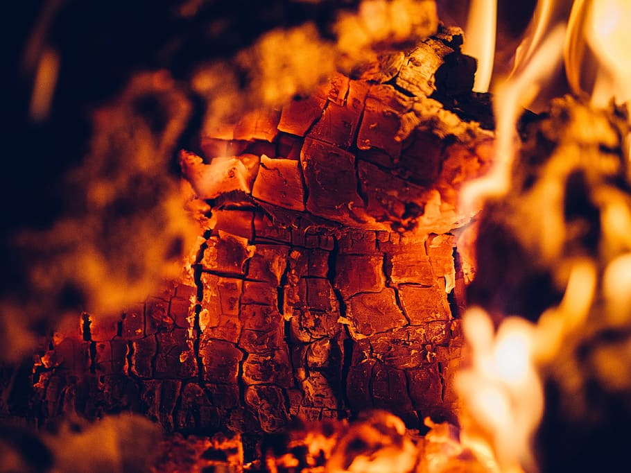 fire, flames, fireplace, hot, heat, selective focus, burning, nature, fire - natural phenomenon, flame