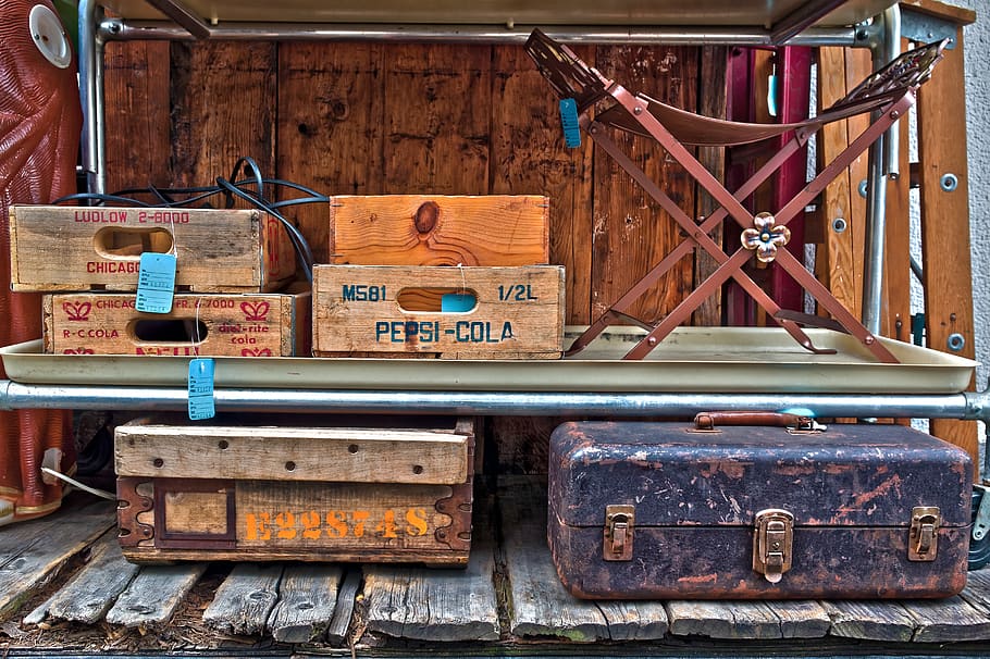 box, junk, antique, tokyo, wood - material, day, metal, old, indoors, container