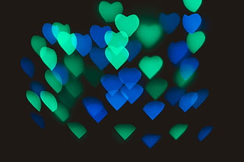 heart bokeh background, background., valentine’s, valentine ’s day background, illuminated, black background, blue, defocused, pattern, shape