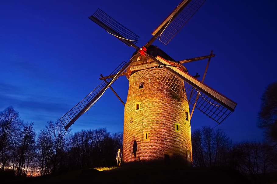 mill, tower windmill, windmill, historically, architecture, sky, landmark, places of interest, worth a visit, mill wing