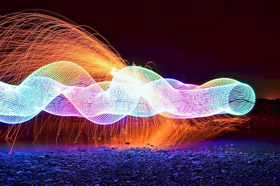 lightpainting, light strips, farbenspiel, lichtspiel, color, colorful, long exposure, motion, illuminated, blurred motion