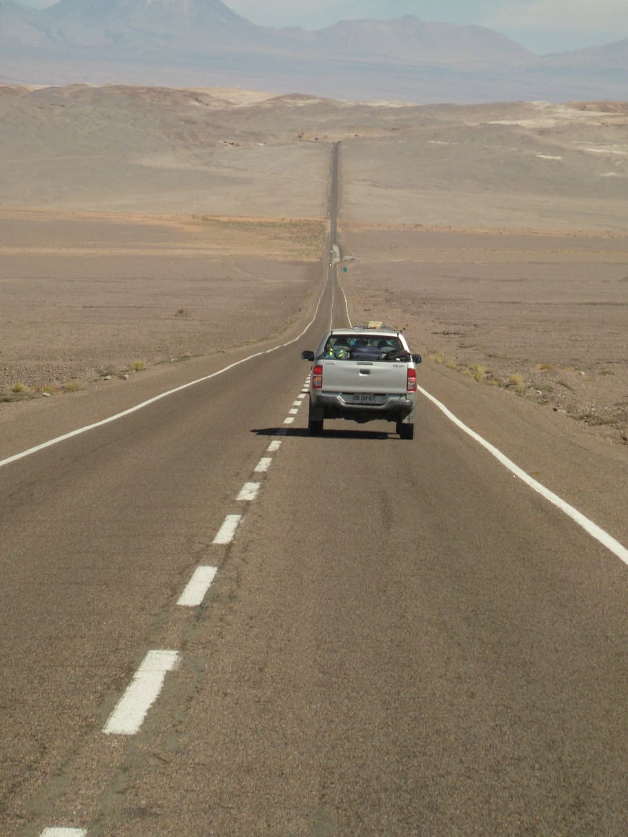Chili, utara tinggi, gurun Atacama, lalu lintas, jalan, angkutan, mode transportasi, simbol, penilaian, arah